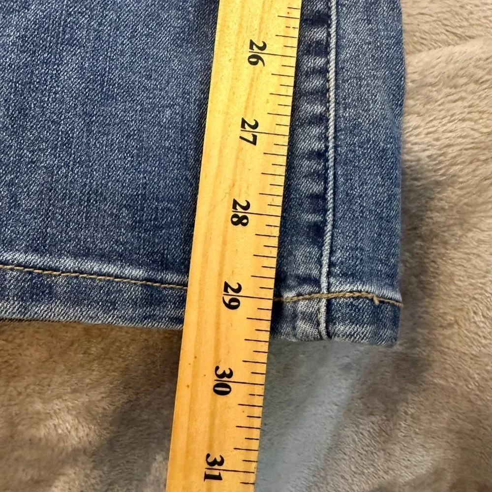 Vintage America Womens Flare Leg Jeans Blue Medium Wash Size 4 High Rise 1035